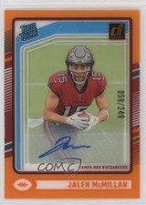 2024 Panini Clearly Donruss Rated Rookie Orange 59/249 Jalen McMillan Auto 16wc