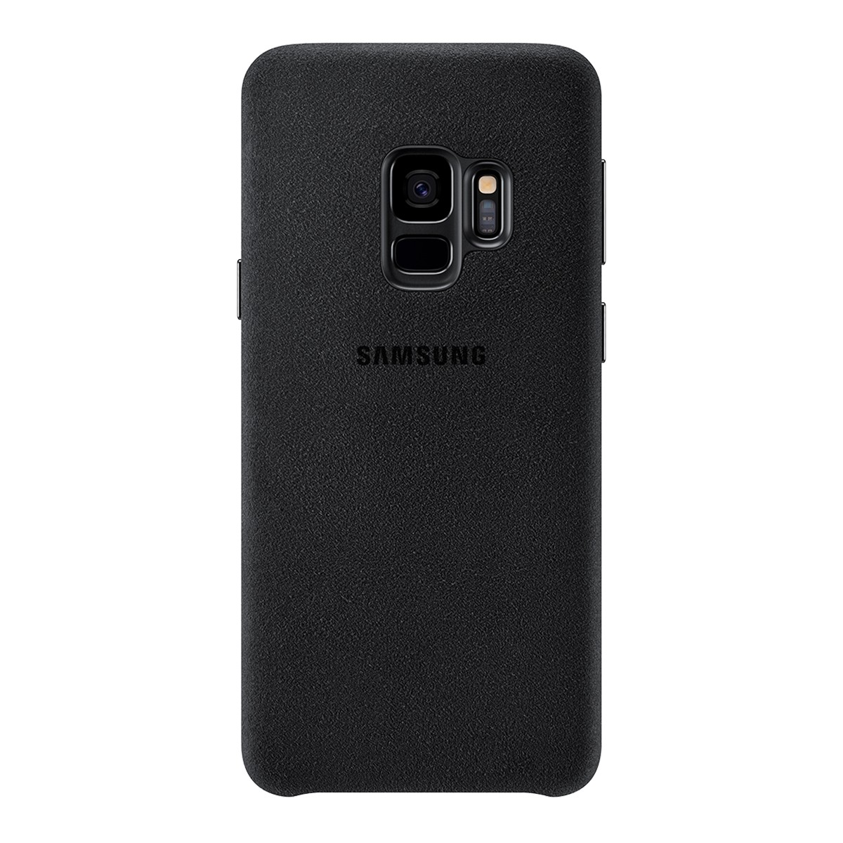 Coque Alcantara pour Galaxy S9 étui rigide luxe anti-rayures gris
