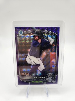 2025 Bowman Draft - Chrome Roc Riggio #BDC-19 Purple Geometric Refractor /250