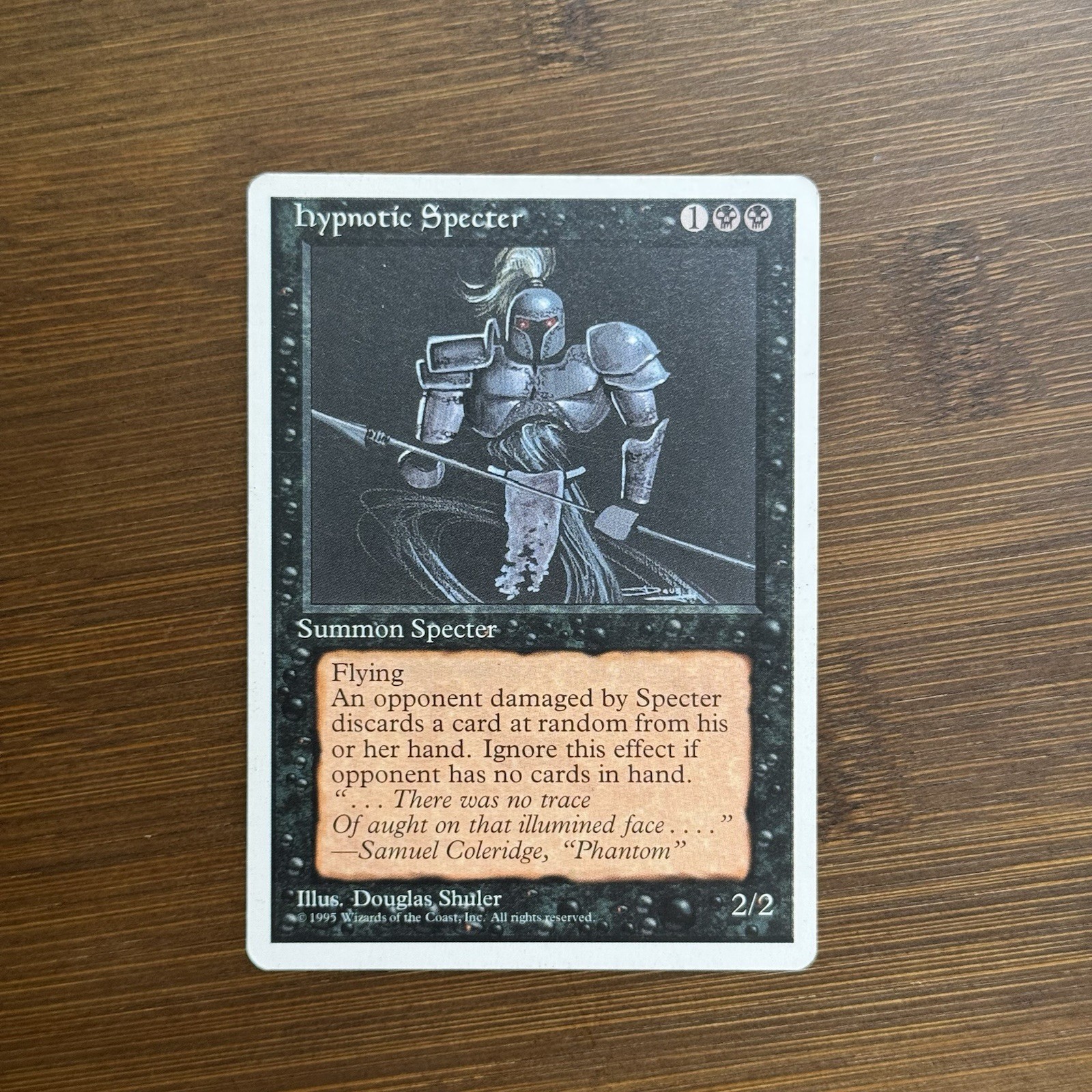 Hypnotic Specter LP 4th Edition Magic The Gathering Card