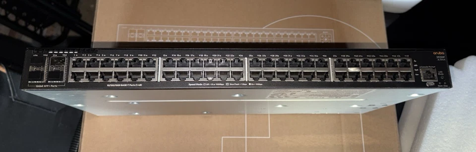 HPE Aruba 2930F 48Port Gigabit Ethernet L3 Switch 4 X 10Gb Gigabit SFP+ JL254A - Image 3 of 3