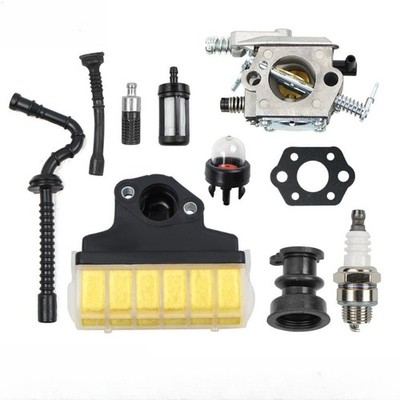 Complete Chainsaw Tune Up Kit with Carburetor and Ignition Coil for MS210 MS230