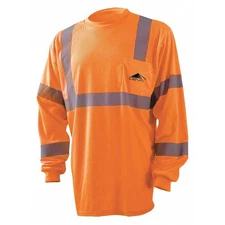 Occunomix Lux-Lsetp3b-Om-Ceva_06 Long Sleeve Orange Shirt, Blk Ceva Logo, M