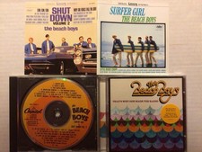 BEACH BOYS 2 CD LOT - SURFER GIRL/SHUT DOWN 2 ON 1 CD & THATS WHY GOD MADE RADIO