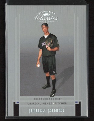 2005 Donruss Classics #220 Ubaldo Jimenez Timeless Tributes Silver #/100