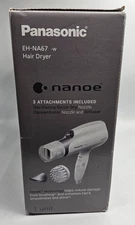 Panasonic EH-NA67-W235 Nanoe Hair Dryer w/Oscillating QuickDry Nozzle White