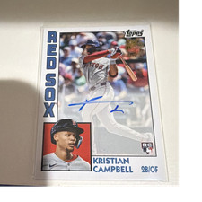 Topps Archives 2025 Kristian Campbell Red Sox 1984 Fan Favorites Auto RC