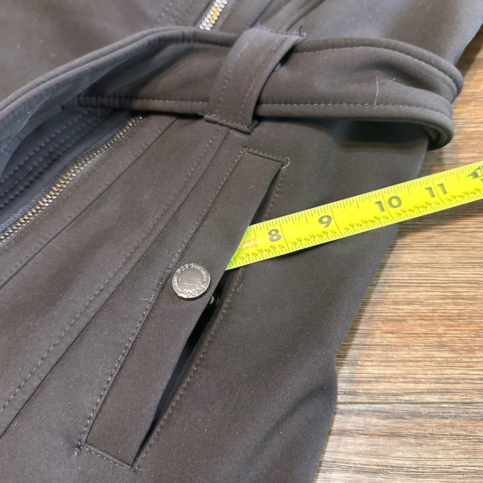 BCBGeneration Black Hooded Soft Shell Trench Coat… - image 13