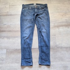 Hudson Women’s 31 Muse Crop Skinny W/5in Cuff Jeans Blue Denim Made in USA
