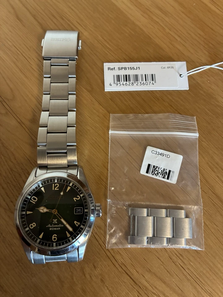 Seiko Baby Alpinist 38mm SPB155J Green - Image 4 of 4