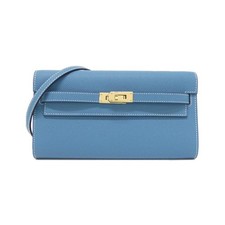 Authentic Hermès Kelly Classic To Go 080253CC Shoulder Wallet #230-000-350-9073