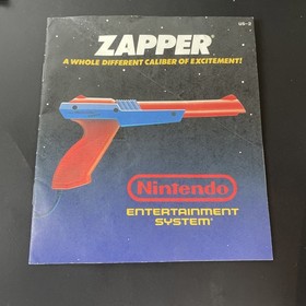 Vintage Nintendo NES Console Control Deck And Zapper Manual Only Rev-2 & Insert
