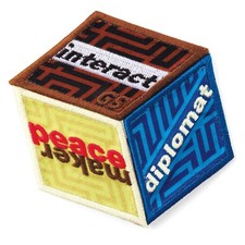 Girl Scouts Cadette Journey Award aMAZE Interact Diplomat Peace Patches Badges
