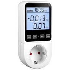 Stromzähler für Steckdose 8 Modi, Strommessgerät Energiekosten-Messgerät …