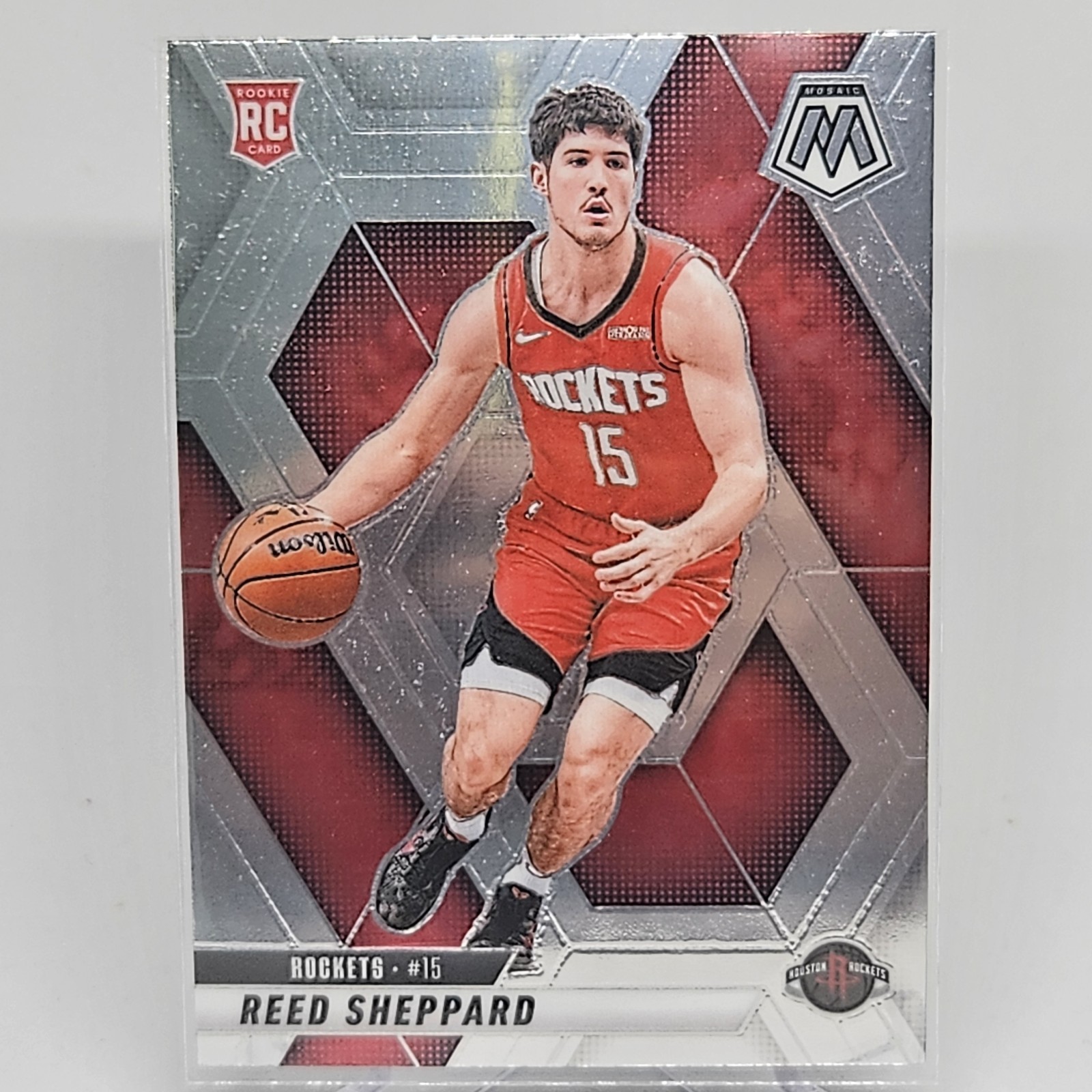 2024-25 Panini Mosaic Basketball Reed Sheppard Rookie Card #249 Houston Rockets