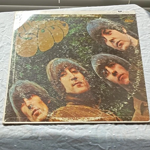 THE BEATLES RUBBER SOUL LP 12" ROCK CAPITOL ST-2442 1960s STEREO VINYL VG+/G+