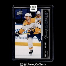 2021-22 Upper Deck #483 Frederic Allard Nashville Predators Young Guns