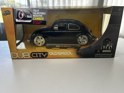 MFG 2006 Oldskool 1959 VW Beetle Black Diecast Camber NIB