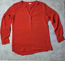 Jacqueline de Yong Damen Bluse rot Basic Lang...