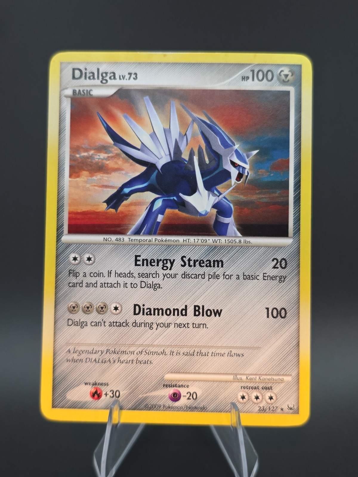 Dialga 23/127 Platinum 2009 Near Mint Rare Non-Holo Pokemon TCG Card