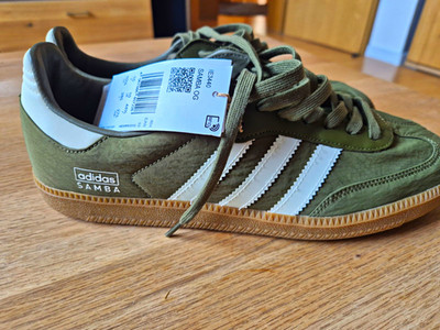 adidas Originals Samba OG Herren Sneaker Grün/Weiß EU 44 2/3 IE3440