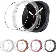 5-Pack Bling Case for Samsung Galaxy Watch 8 44mm, Shiny Rhinestone Cover