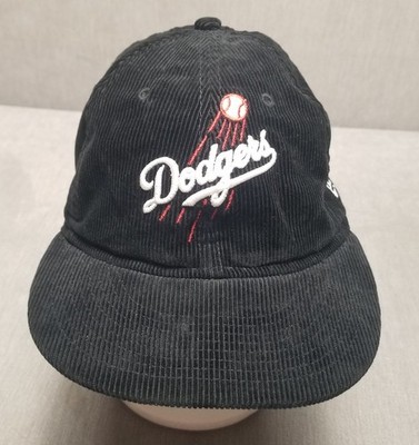 Los Angeles Dodgers Black Corduroy Cap Hat Snapback New Era 9Fifty 