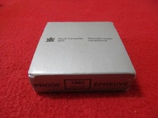 1993 Canada Proof Silver Dollar. STANLEY CUP   KM-235     OGP           MF#T6687