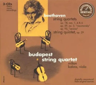 Budapest String Quartet - Masterworks Heritage - Beethoven (Streichquartette Vol