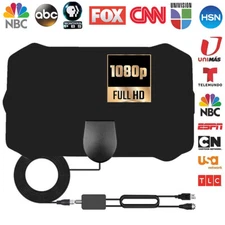 TV Antenna - Updated 2022 Version Amplified Digital HDTV Antenna 5600 Miles 