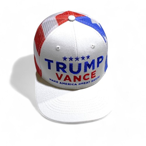 Trump Vance Hat 2024 Make America Great Again USA Patriotic Mesh Back Head Cap - Picture 2 of 10