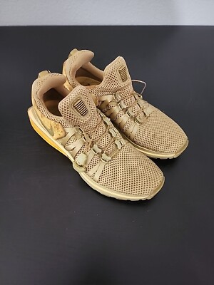 Nike Womens Size 8 Shox Gravity AQ8554-700 Gold Floral Running Shoes Sneakers