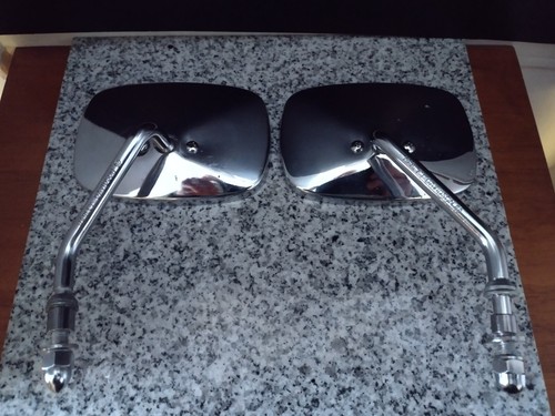 Harley Davidson Chrome Motorcycle Mirrors OEM Part #2514. Vintage HD Parts.