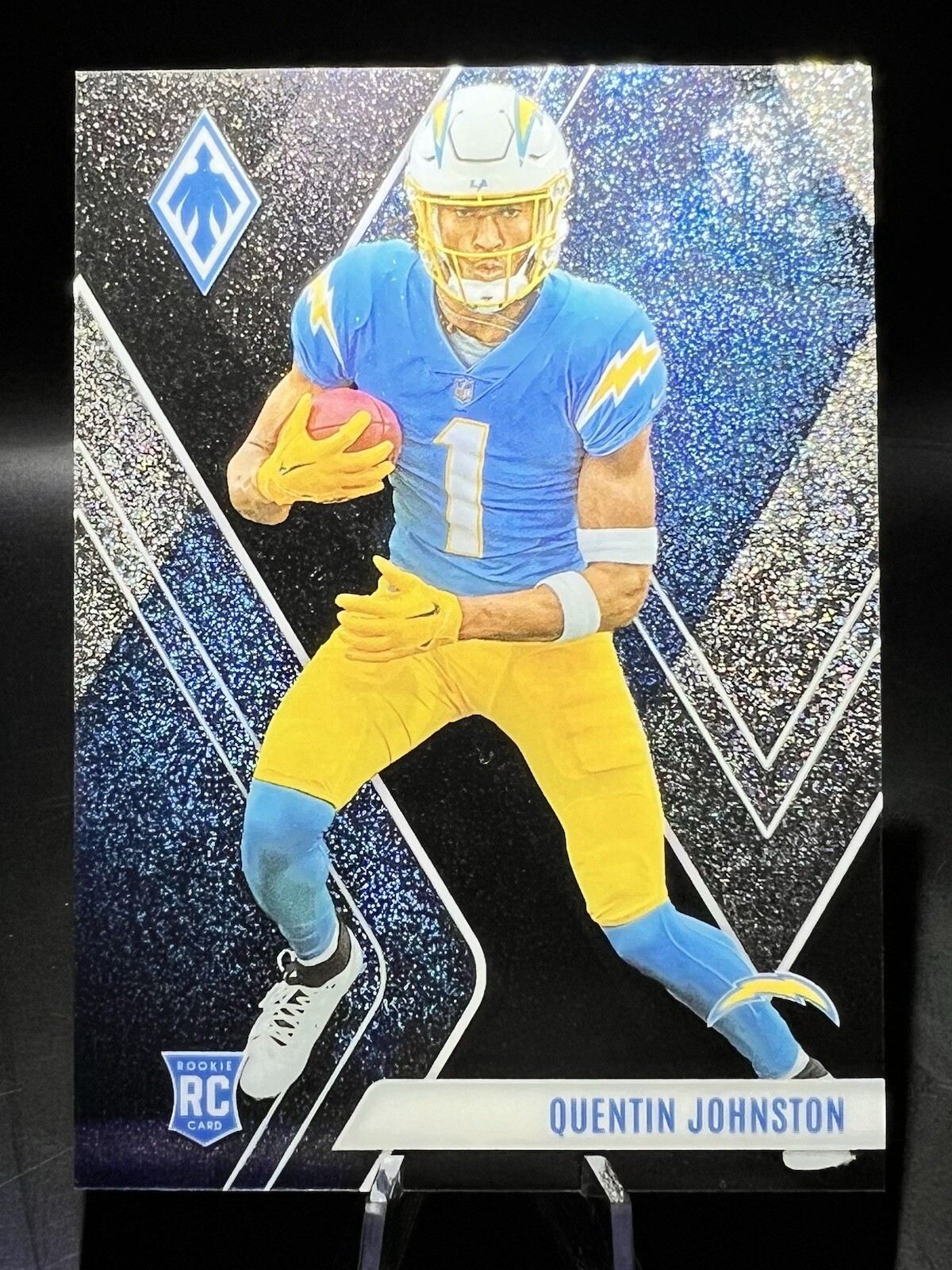 2023 Phoenix Quentin Johnston RC Rookie Onyx 1/5 Card #107