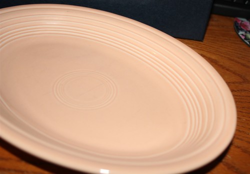 FIESTA Apricot Oval Serving Platter Post 86 Fiestaware HLC Backstamp*Retired - Picture 3 of 5