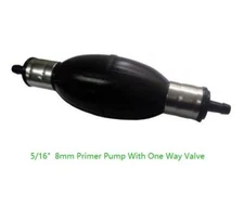 Universal Rubber Hand Primer Bulb 8mm(5/16") Non Return Valve Fuel One Way Pump