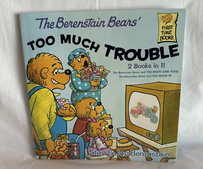 The Berenstain Bears' Too Much Trouble (2 Books in 1) Paperback Book