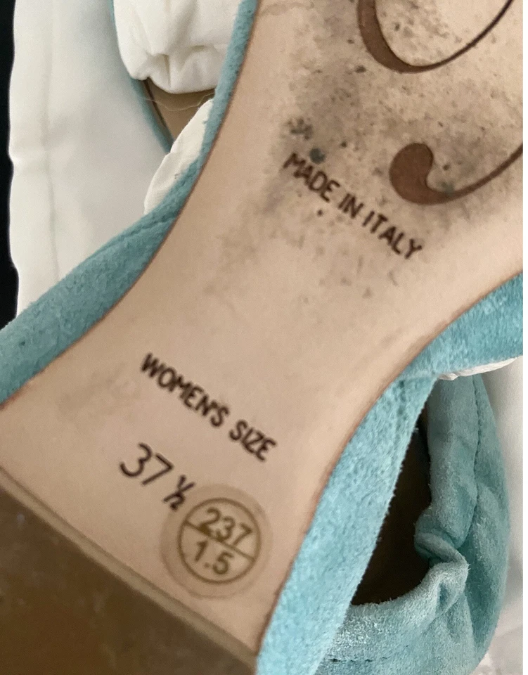 !! Roger Vivier Bailarina Chips Gamuza Hebilla Ballet Pisos US7.5/ EUR37.5 Foto 2 de 3