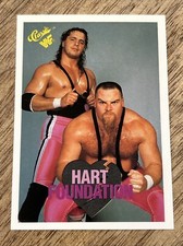 1990 Classic WWF Superstarz #38 Hart Foundation Bret Hitman & Jim NEIDHART