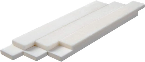 Pack of 6 Bone Guitar String Bridge Saddle Blank for Acoustic Classical Guita...