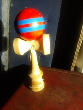 Duncan Komodo Kendama Aocha Wooden Toy Red Blue Ball