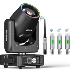 UKING LED Moving Head Light RGBW Gobo Beam Stage DJ Disco Bar DMX Spot Lighting