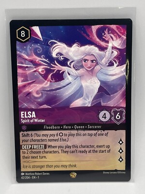 Elsa Spirit Of Winter - 42/204 - Disney Lorcana - Non-Foil