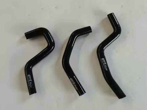 BLACK Silicone Radiator Hose for Honda CR85R 2003 2004 2005 2006 2007 EXPERT - Picture 6 of 6