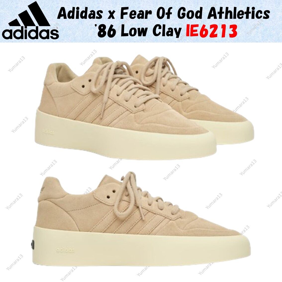 Adidas x Fear Of God Athletics '86 Low Clay IE6213 Men's Adidas x Fear Of God Athletics '86 Low Clay IE6213 Men's