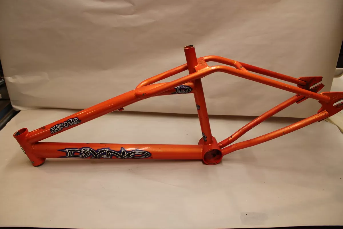 Orange top bmx frame
