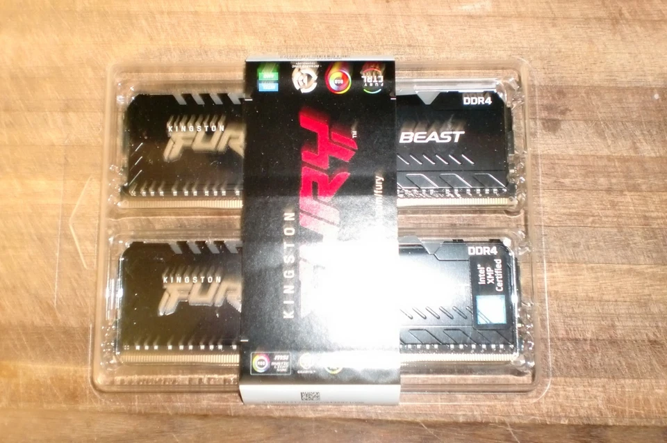 Kingston FURY Beast RGB 16GB (2 x 8GB) Memory - Black - Image 2 of 2