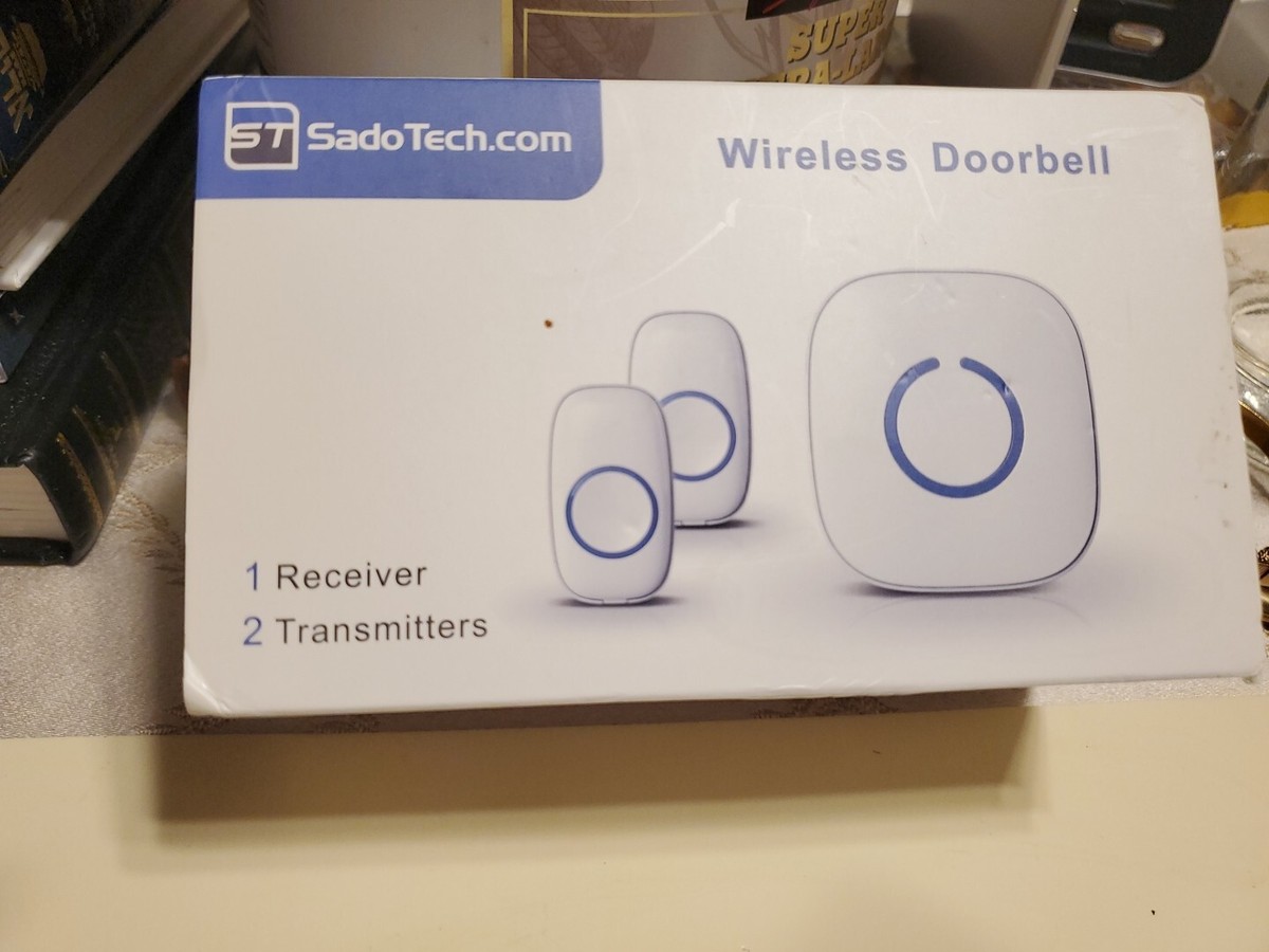 SadoTech Wireless Doorbell for Home Push-Button Ringer