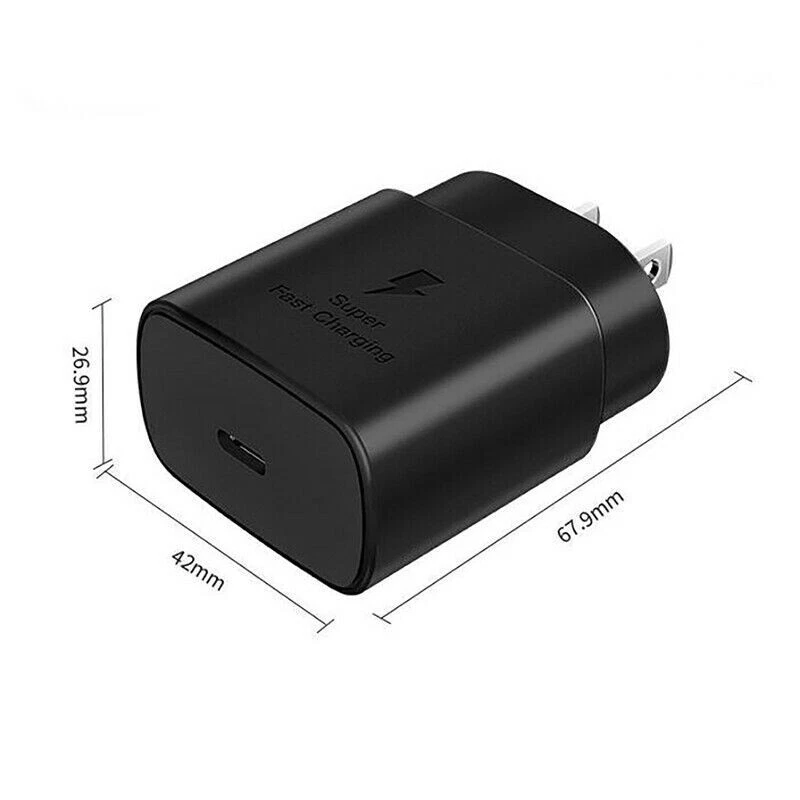 25W Type C USB-C Cable Super Fast Wall PD Charger For Samsung Galaxy S20 S21 S22 - Image 4 of 4