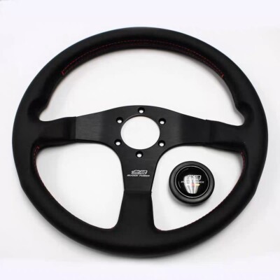 MUGEN POWER 14'' 340mm Racing Steering Wheel Universal SIM JDM Sports